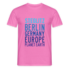 Steglitz Planet Earth - Männer Premium T-Shirt - Pink