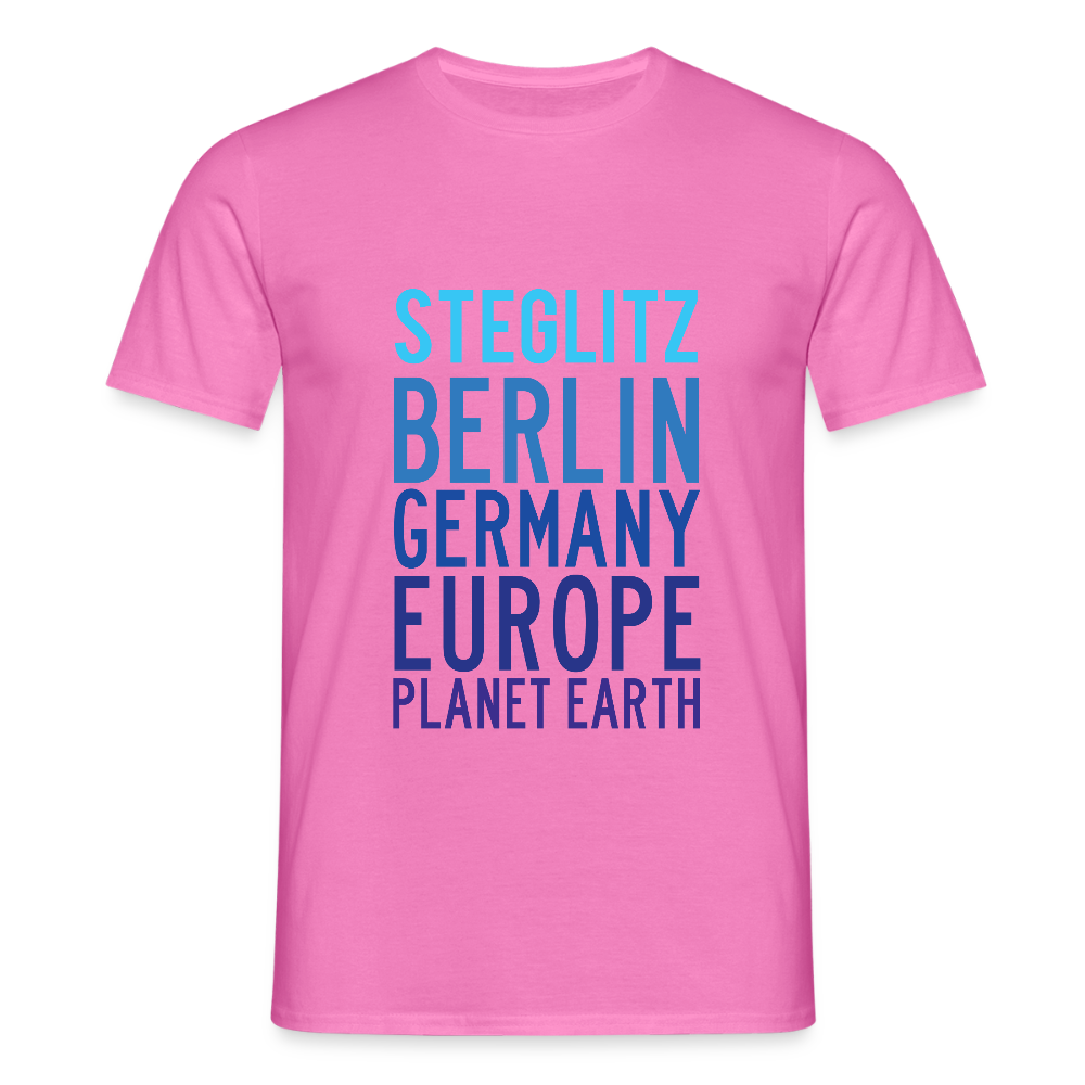Steglitz Planet Earth - Männer Premium T-Shirt - Pink