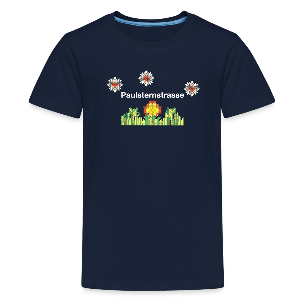 Paulsternstrasse - Teenager Premium T-Shirt - Navy