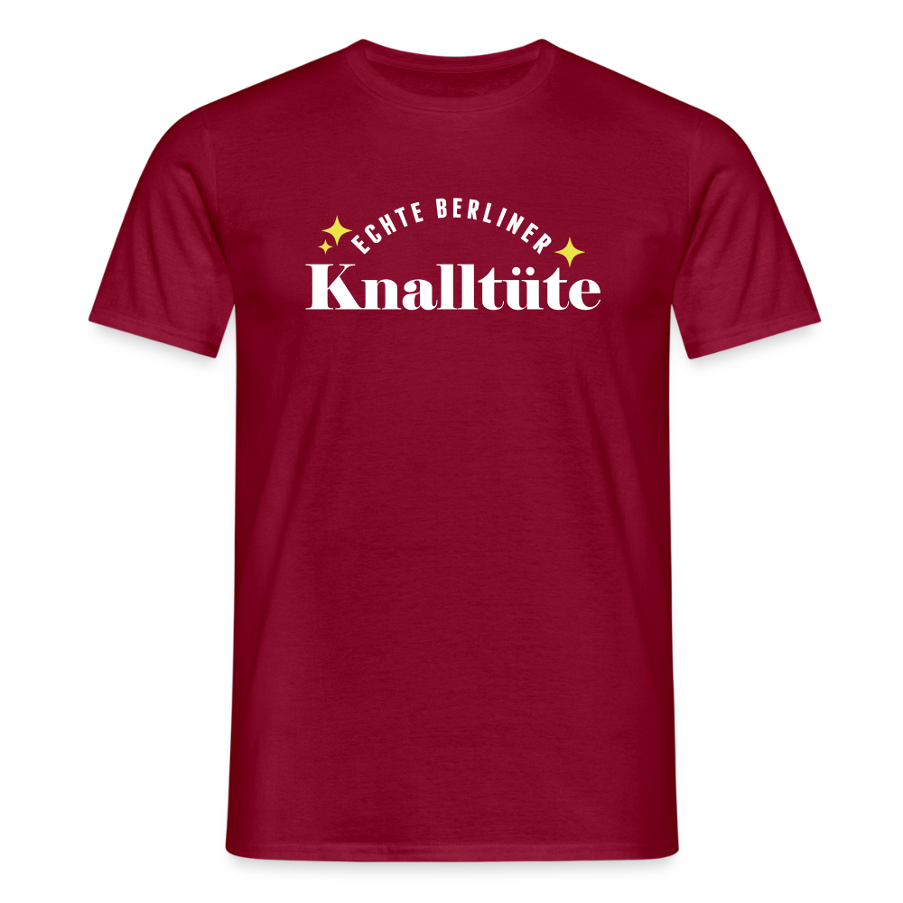 Echte Berliner Knalltüte - Männer Premium T-Shirt - Ziegelrot
