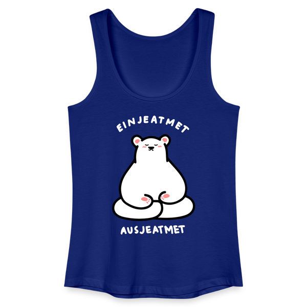 Einjeatmet - Frauen Bio Tank Top - Königsblau