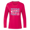 Tinnitus in de Oogen? Ick seh' nur Pfeifen hier! - Frauen Sport Langarmshirt - dunkles Pink
