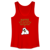 Kaffee motiviert - Frauen Bio Tank Top - Rot