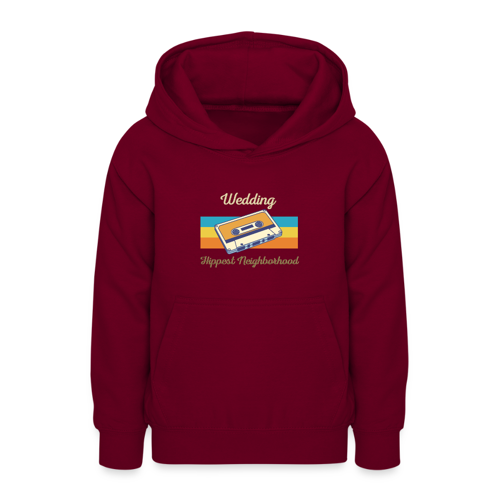 Wedding Hippest Neighborhood - Teenager Hoodie - Bordeaux