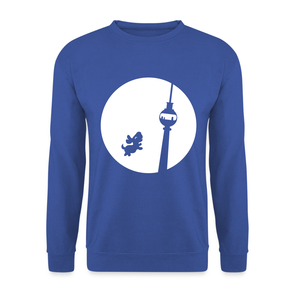 Hund am Fernsehturm - Unisex Pullover - Royalblau
