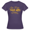 Jeh mah nich uffn Keks gelb - Frauen Premium T-Shirt - Dunkellila