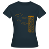Carillon mit Wolken - Frauen Premium T-Shirt - Navy