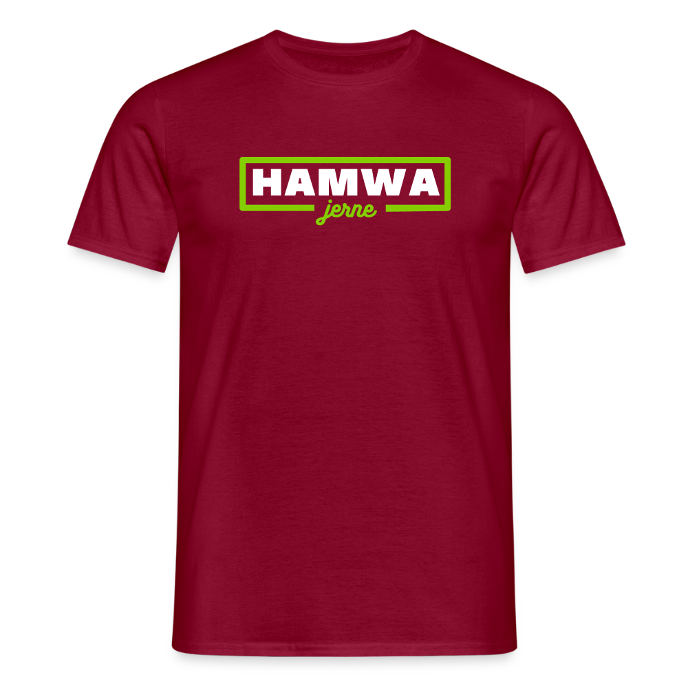 hamwa - Männer Premium T-Shirt - Ziegelrot