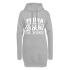 Früha war allet leichta! Ooch icke! - Hoodie-Kleid - Grau meliert