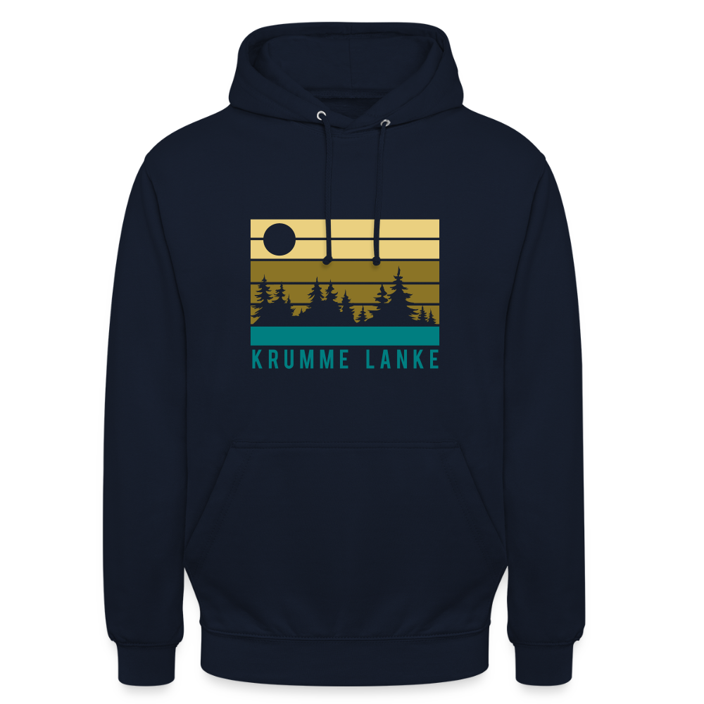 Krumme Lanke - Unisex Hoodie - Navy