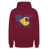 U-Bahn in Linien - Unisex Hoodie - Bordeaux