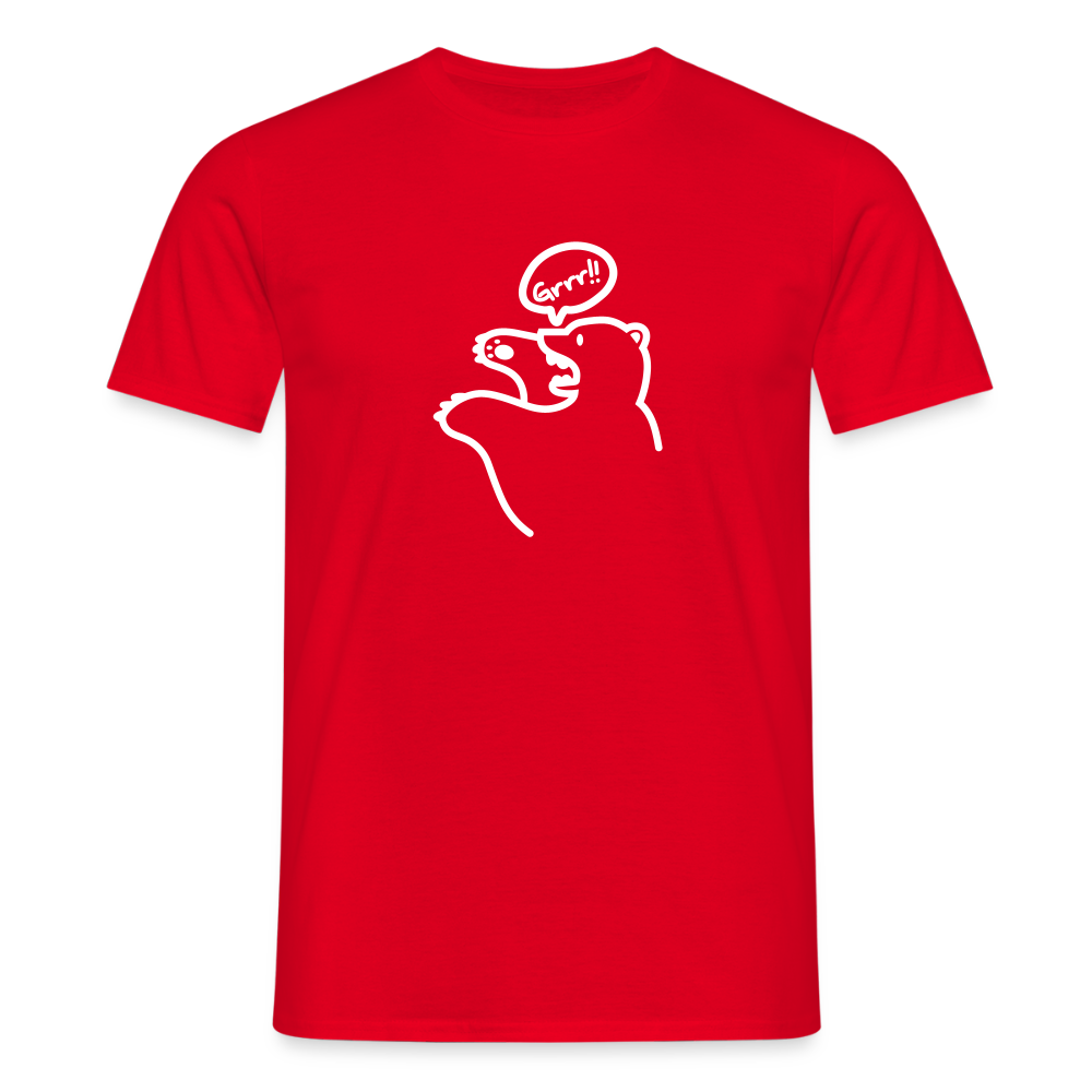 Böser Berliner Bär - Männer Premium T-Shirt - Rot
