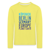 Köpenick Planet Earth - Kinder Langarmshirt - Gelb