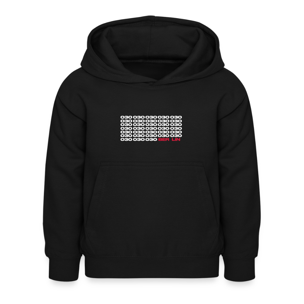030 Berlin - Kinder Hoodie - Schwarz