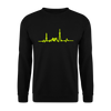 Herzschlag für Fahrradfahrer - Unisex Pullover - Schwarz
