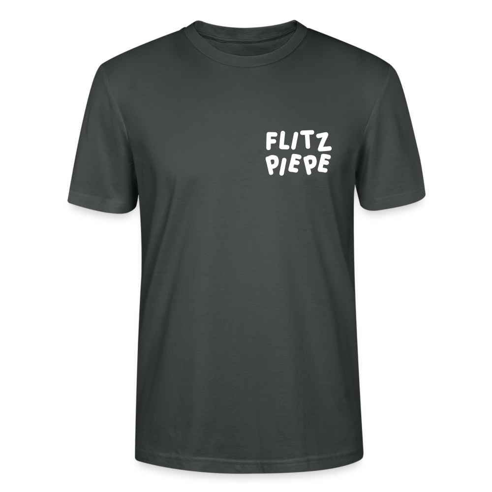 Flitzpiepe - Männer Bio T-Shirt - Anthrazit