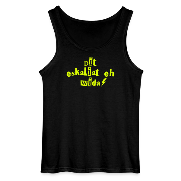 Dit eskaliat eh wilda  - Männer Tank Top - Schwarz