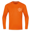 Tach X - Männer Sport Langamshirt - Neonorange