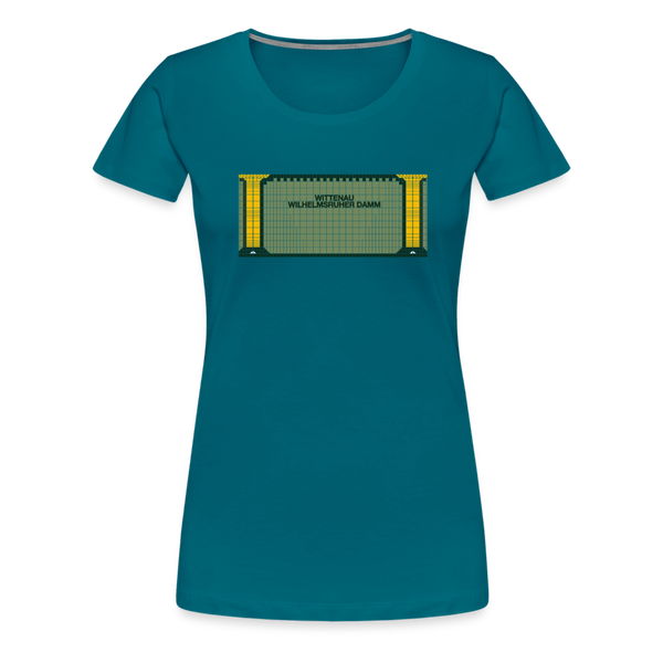 Wittenau Wilhelmsruher Damm - Frauen Premium T-Shirt - Divablau