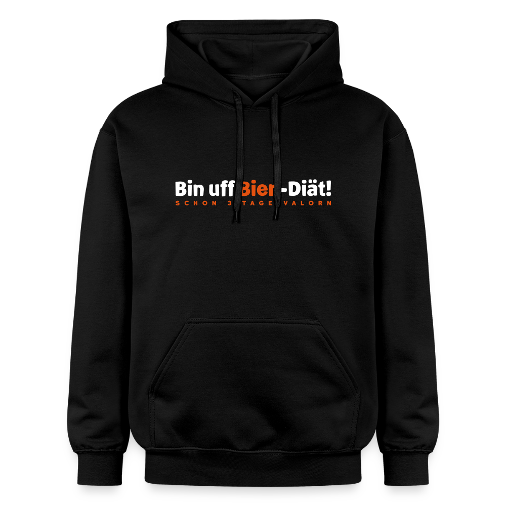 Bin uff Bier-Diät! (schon 3 Tage valorn) - Hoodie - Schwarz