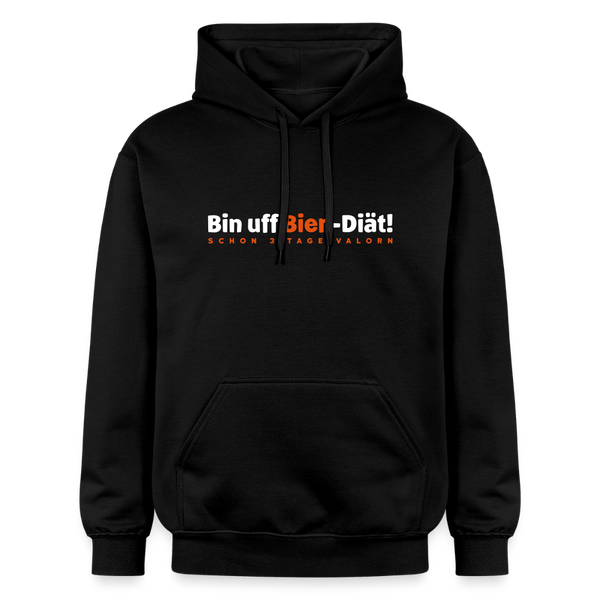 Bin uff Bier-Diät! (schon 3 Tage valorn) - Hoodie - Schwarz