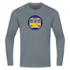 U-Bahntunnel - Männer Sport Langamshirt - Grau