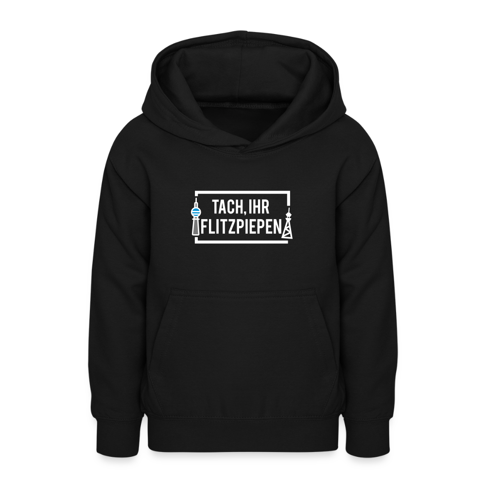 Tach ihr Flitzpiepen - Teenager Hoodie - Schwarz