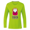 Chefin - Frauen Sport Langarmshirt - Neongrün