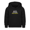 aba jut, uff jeht's! - Kinder Hoodie - Schwarz