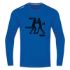 Mo le cule Man - Männer Sport Langamshirt - Royalblau