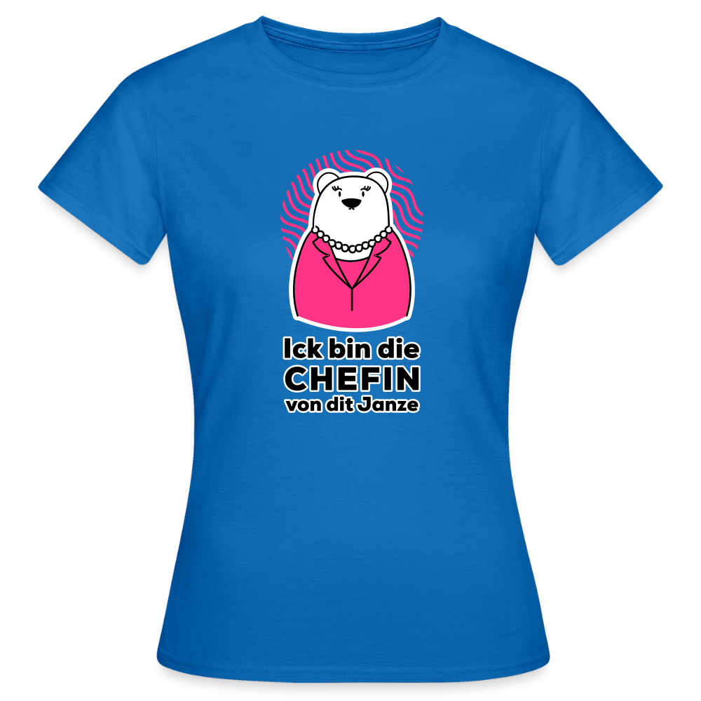 Chefin - Frauen Premium T-Shirt - Royalblau