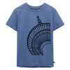 Der Turm von unten - schwarz - Kinder Premium T-Shirt - Taubenblau
