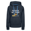 Motivation Wird Jeladen Warten - Frauen Premium Hoodie - Navy