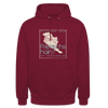 Friesland oder Friedrichshain - Unisex Hoodie - Bordeaux
