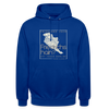 Friesland oder Friedrichshain - Unisex Hoodie - Royalblau