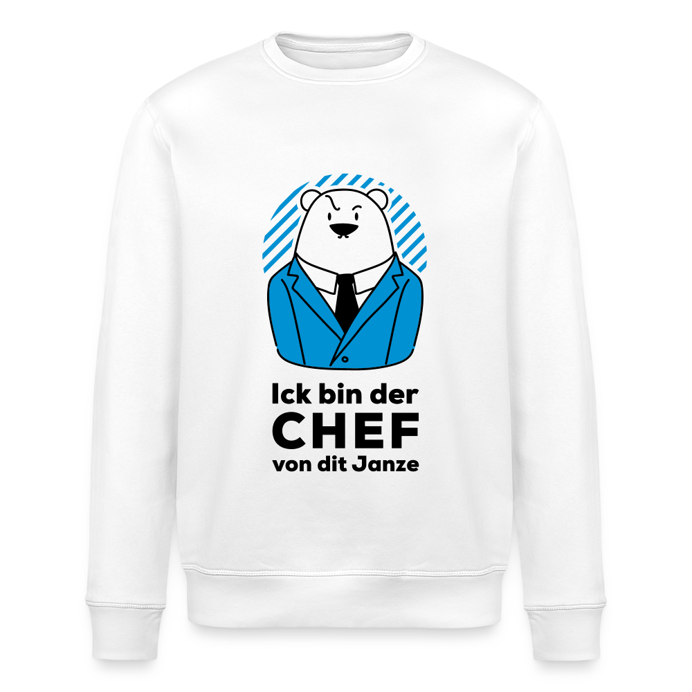 Chef - Unisex Bio Sweatshirt - Weiß