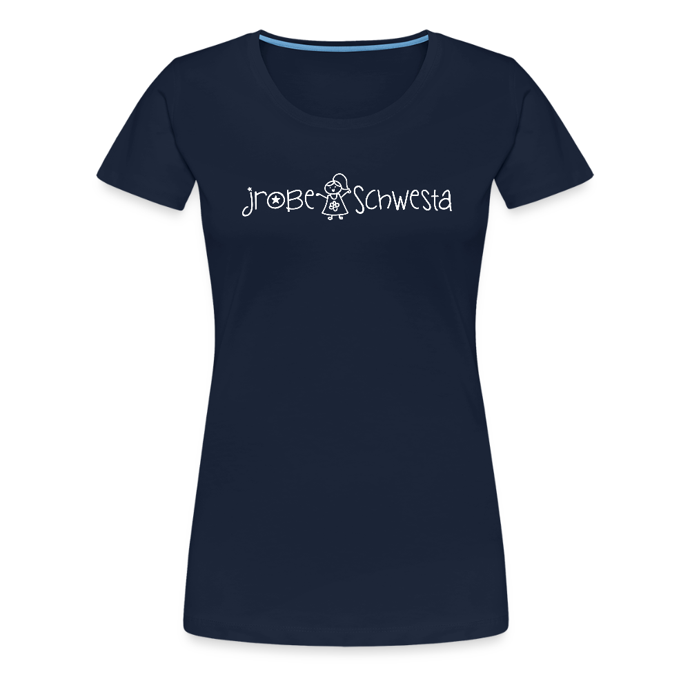 Meene Schwesta - Frauen Premium T-Shirt - Navy