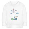 Roller Zum Berliner Fernsehturm - Baby Bio Pullover - Weiß