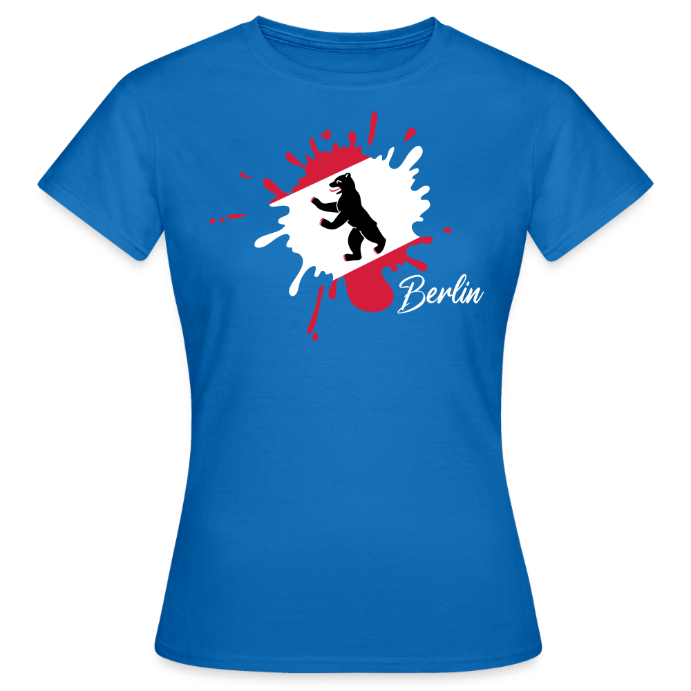 Berlin Klecks Bär - Frauen Premium T-Shirt - Royalblau