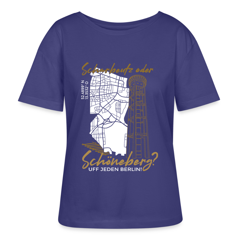 Scharbeutz oder Schöneberg - Relaxed Rundhals Frauen Bio-T-Shirt - Dämmerung