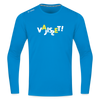 VAJISSET - Männer Sport Langamshirt - Saphirblau