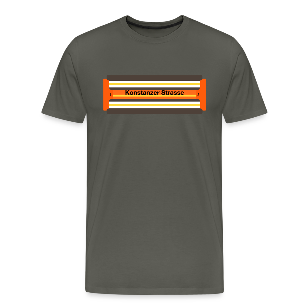 Konstanzer Strasse - Männer Premium T-Shirt - Asphalt