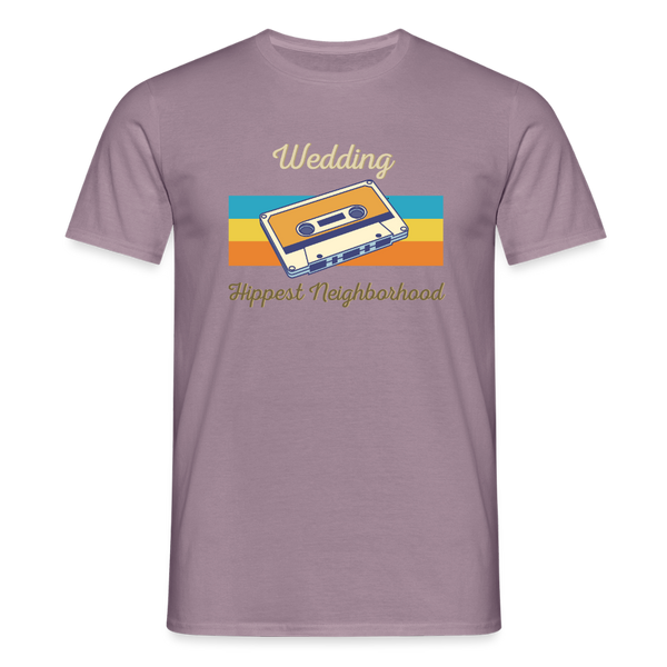 Wedding Hippest Neighborhood - Männer Premium T-Shirt - Lilagrau 