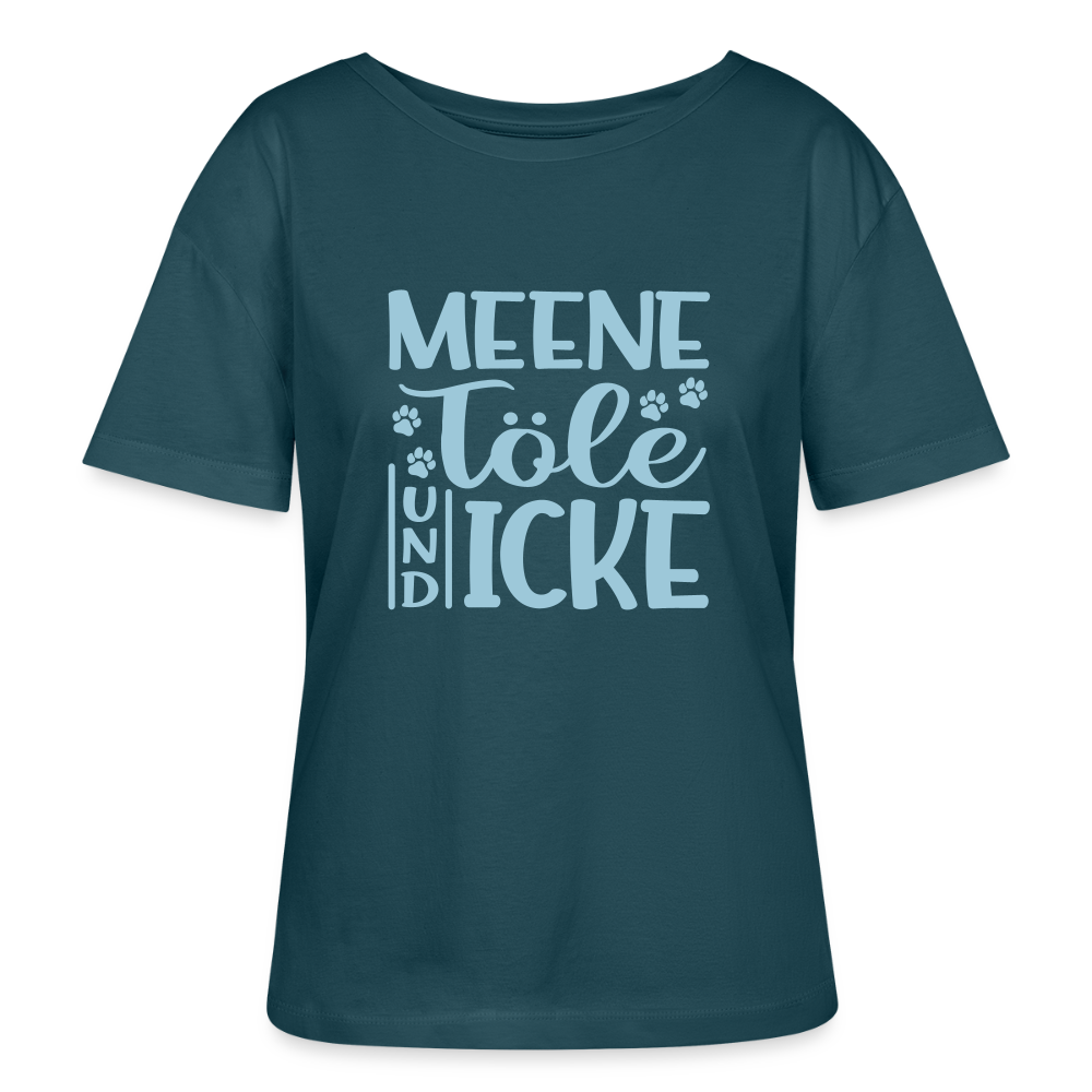 Meene Töle und Icke - Relaxed Rundhals Frauen Bio-T-Shirt - Dunkles Petrol