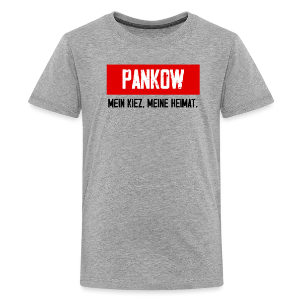 Mein Kiez meine Heimat - Teenager Premium T-Shirt - Grau meliert