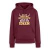 Ick bin keen Sturkopp - Frauen Premium Hoodie - Burgunderrot
