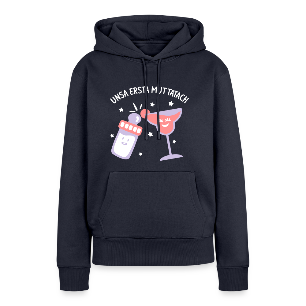 unsa ersta Muttatach - Frauen Premium Hoodie - Navy