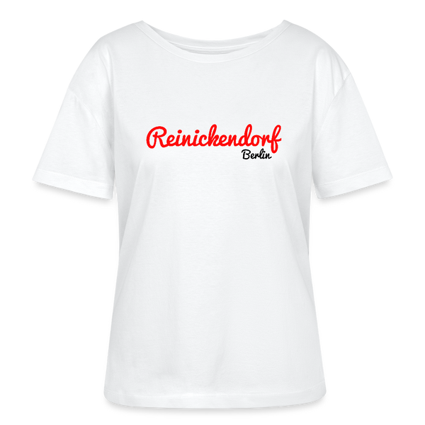 Reinickendorf Berlin - Relaxed Rundhals Frauen Bio-T-Shirt - Weiß