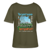 Tegernsee oder Tempelhof - Relaxed Rundhals Frauen Bio-T-Shirt - Khaki