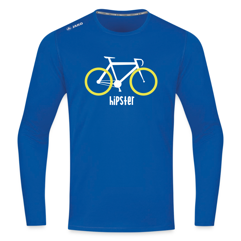 Hipster - Männer Sport Langamshirt - Royalblau